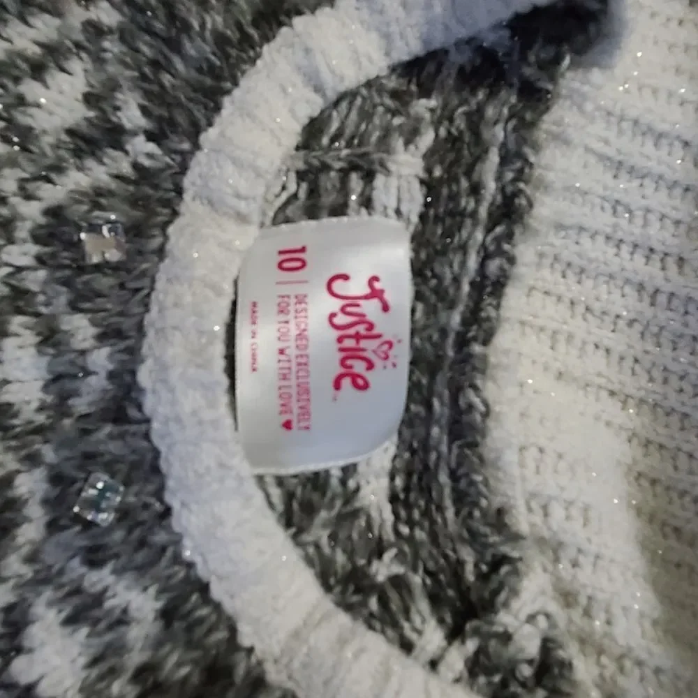 Justice sparkle sweater